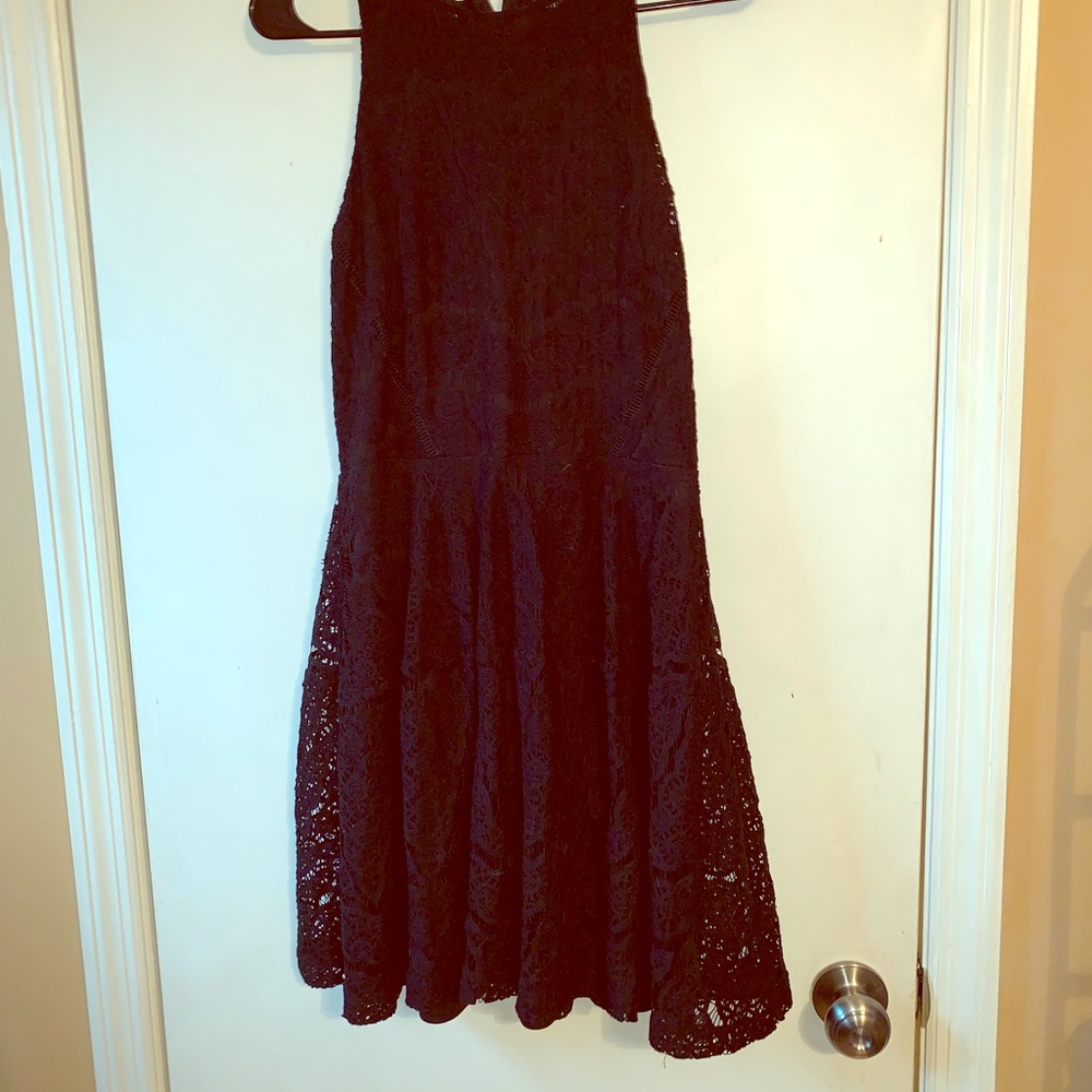 Black lace dress